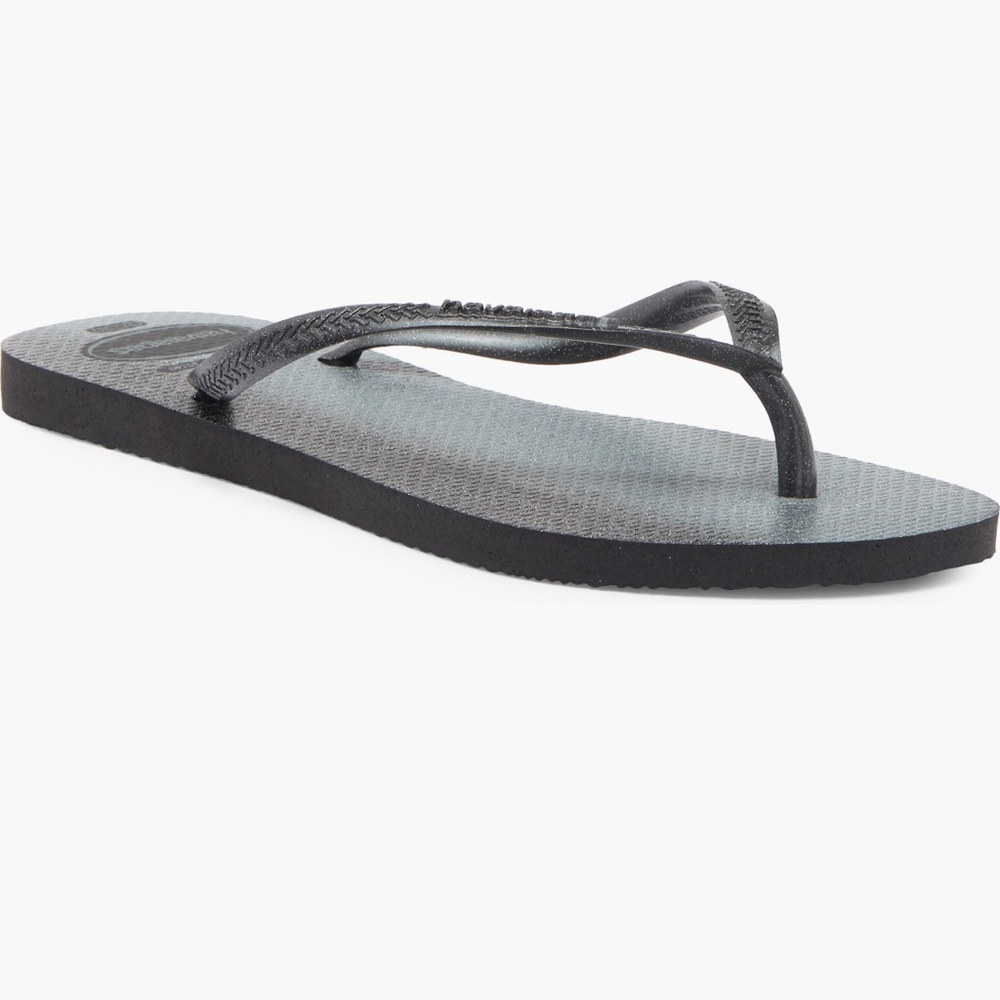 Black ombre’ gloss havianas